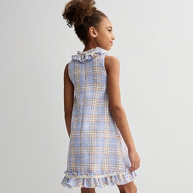 Girls 7-16 Blueberi Boulevard Boucle Dress & Purse