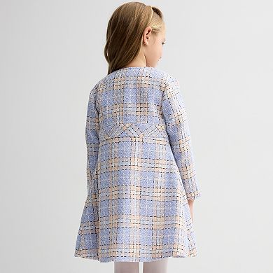 Girls 4-6X Blueberi Boulevard Boucle Coat & Dress Set