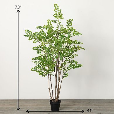 Haven Living Artificial Towering Lace Fern Tree