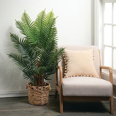 Haven Living Artificial 51" Potted Palm Tree, Green