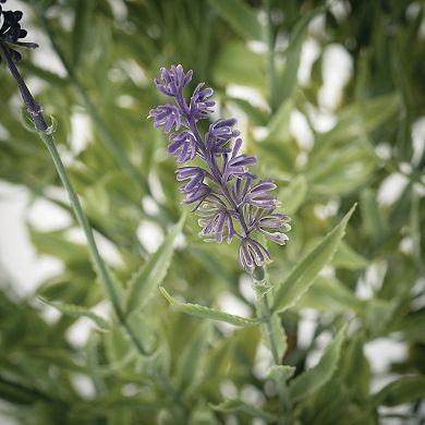 Haven Living Artificial 37" Lavender Topiary Bush