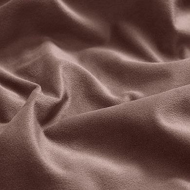 EFF Heritage Plush Velvet Room Darkening French Pleated 1-Panel Window Curtain