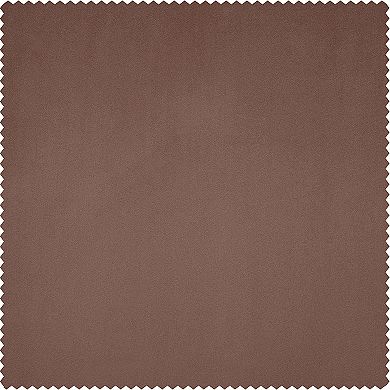 EFF Heritage Plush Velvet Room Darkening French Pleated 1-Panel Window Curtain