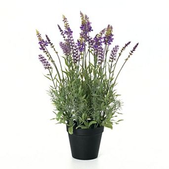 Haven Living Artificial 18.5" Potted Lavender Plant