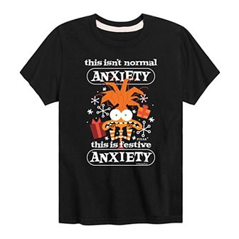 Disney / Pixar's Inside Out 2 Boys 8-20 Festive Anxiety Graphic Tee