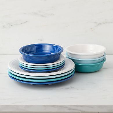 Fiesta Classic Rimmed 12-Piece Dinnerware Set, Service For 4
