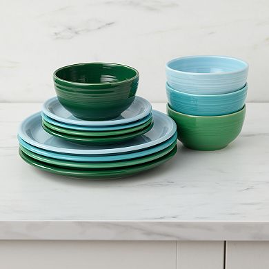 Fiesta Bistro Coupe 12-Piece Dinnerware Set, Service For 4