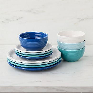 Fiesta Bistro Coupe 12-Piece Dinnerware Set, Service For 4