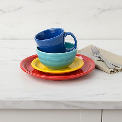 Fiesta Bistro Coupe 12-Piece Dinnerware Set, Service For 4