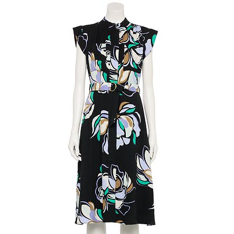 Женские платья Nine West Women's Nine West Adaptive Cap Sleeve Shirt Dress