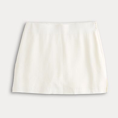 Juniors' SO® Linen Skort