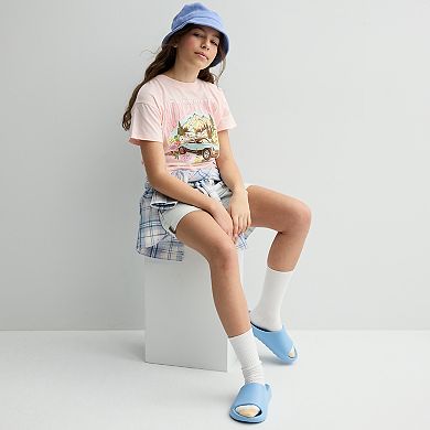 Girls 7-16 SO® Short Sleeve Boxy Graphic Tee in Regular & Plus Size