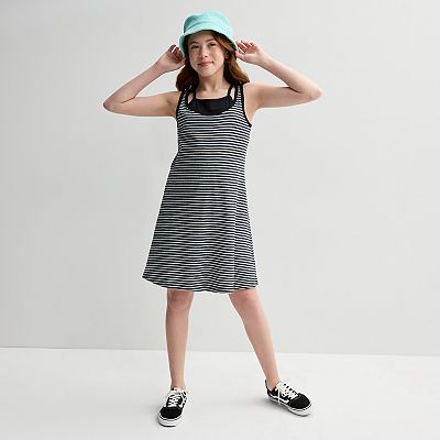 Girls 6-20 SO Layered Tank Top Dress in Regular & Plus Size