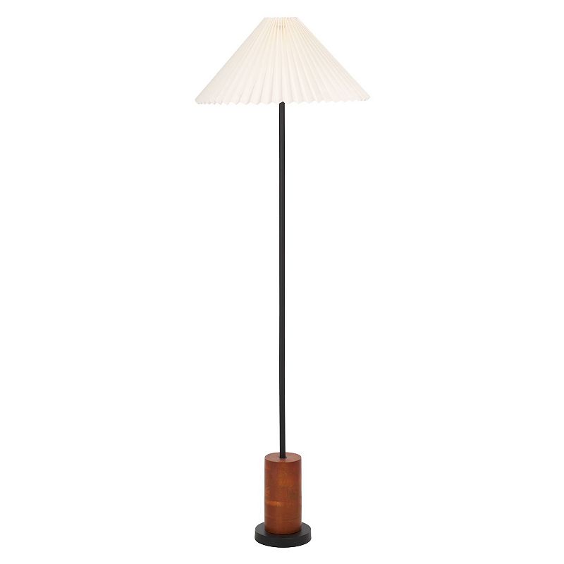 Safavieh Willa Floor Lamp, Walnutblack