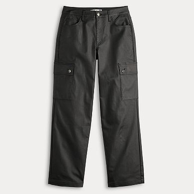 Junior's madden girl '90s Fit Faux Leather Pants