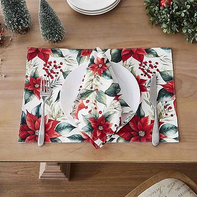 Avanti Poinsettia 4-pc. Dinner Napkin Set