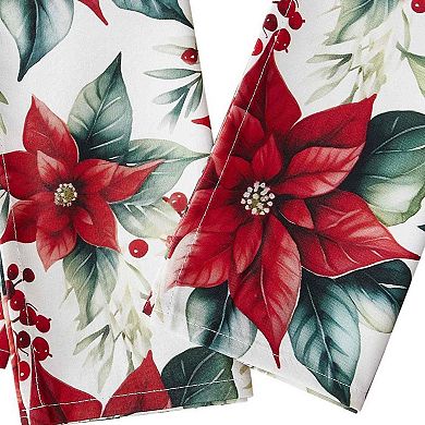 Avanti Poinsettia 4-pc. Dinner Napkin Set