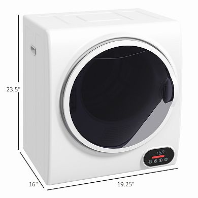 Homcom Portable Clothes Dryer 120v 850w Laundry Dryer For Apartment, White