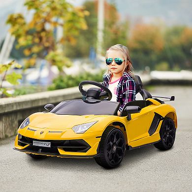 Lamborghini Licensed Kids Ride On Car W/ Easy Transport, Red