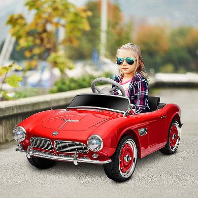 Aosom Licensed Bmw 12v Kid Electric Ride-on Car With Easy Transport