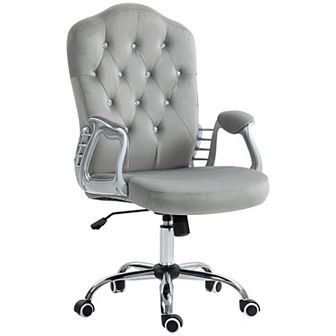 Vinsetto Home Office Chair With Adjustable Height Tilt Function Black