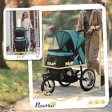 PawHut Pet Stroller for Small Dogs, Medium Dogs