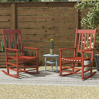 Outsunny Rocking Chair Set, Outdoor Rocker Set