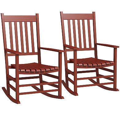 Outsunny Rocking Chair Set, Outdoor Rocker Set