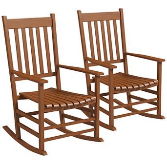 Outsunny Rocking Chair Set, Outdoor Rocker Set