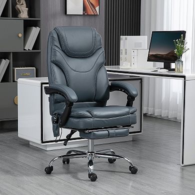Vinsetto PU Leather Vibration Massage Office Chair with Heat,