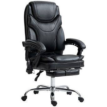 Vinsetto Pu Leather Vibration Massage Office Chair With Heat