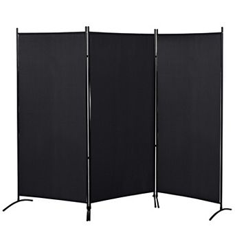 HOMCOM 6ft 3 Panel Room Divider, Indoor Privacy Screen for Home