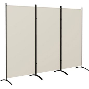 HOMCOM 6ft 3 Panel Room Divider, Indoor Privacy Screen for Home