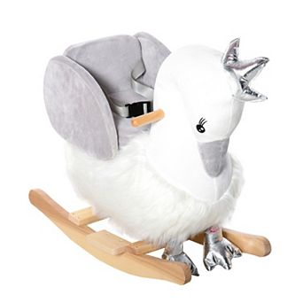 Qaba Kids Rocking Horse Swan Rocker With Sound, For 18-36 Months