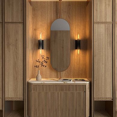 Ozarke Twin Wall Lamp 2 Light Wall Sconce with Glass Shade