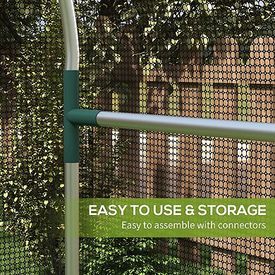 Outsunny 4' x 4' Plant Protection Tent Crop Cage with Door,