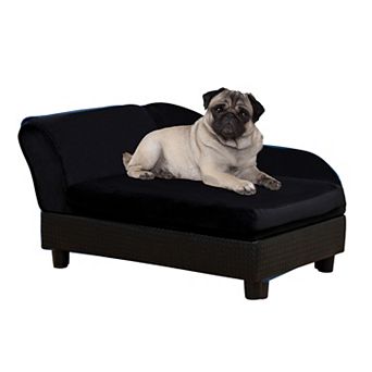 Pawhut Luxury Small Dog Bed Couch W/ Storage, Little Dog Sofa