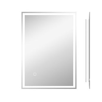 Homcom Dimmable Bathroom Mirror With Led Lights, 3 Colors & Memory Function