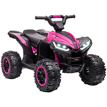 Aosom 12v Kids Atv Quad Car With Forward & Backward Function