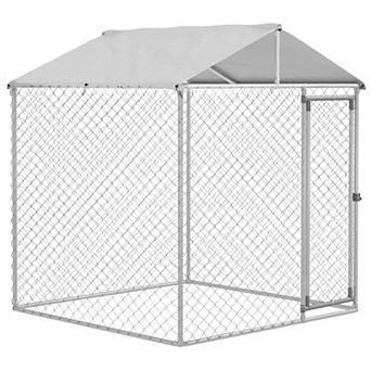 6.6' X 6.6' X 7.8' Dog Kennel Outdoor W/ Wateproof Roof