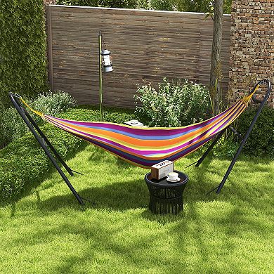 Outsunny Hammock Stand With Adjustable Chains & Hooks, Net Stand