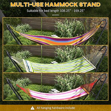 Outsunny Hammock Stand With Adjustable Chains & Hooks, Net Stand