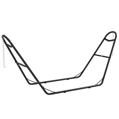 Outsunny Hammock Stand With Adjustable Chains & Hooks, Net Stand