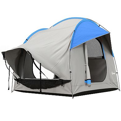 Outsunny Car Camping Tent With 3 Doors, 2000mm Waterproof