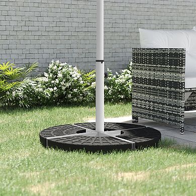 Outsunny Outdoor Universal Cross Brace Stand, Cross Umbrella Base,