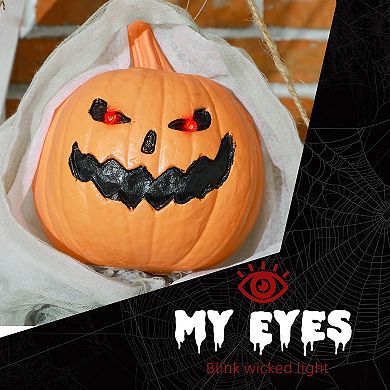 Homcom Pumpkin Ghost Outdoor Hanging Halloween Decoration For Party