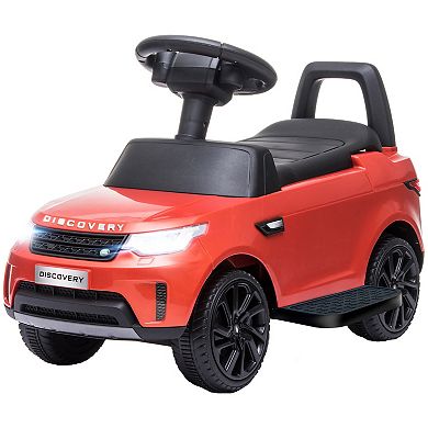 Qaba 2 In 1 Land Rover Licensed 6v Ride On Car, Sliding Car