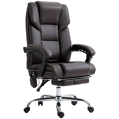 Vinsetto Vibration Massage Office Chair With Lumbar Heat, Footrest
