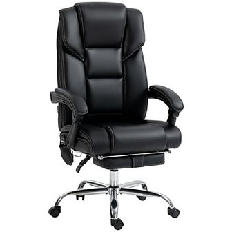 Vinsetto Vibration Massage Office Chair With Lumbar Heat, Footrest