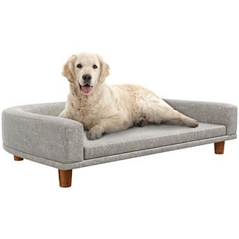 Pawhut Dog Sofa Couch With Washable Cushion For Large Dogs, Cats